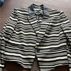 Antonio Melani Black and white blazer - Size 14